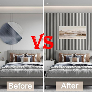 <span class=keywords><strong>Veneer</strong></span> kayu MDF Panel dinding dekoratif bentuk gelombang fleksibel keriting lampu Slat melengkung sampel Panel akustik - Product Image 6