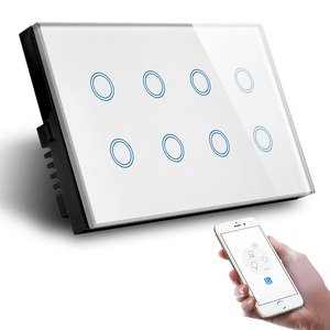 インド向けタッチスマートスイッチWIFI Zigbeeスマート8ギャングスイッチTuyaアプリ - Product Image 1