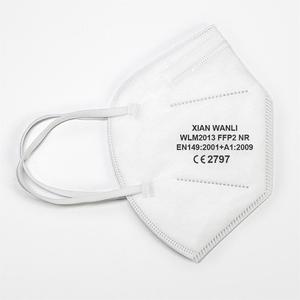 Masker Wajah sekali pakai KN95 FFP2 3D, ramah lingkungan, masker wajah 3 lapis katun tahan debu, Respirator lipat - Product Image 2