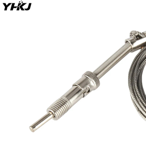 M12型K/E压缩弹簧屏蔽线热电偶温度传感器，用于温度控制器电缆1m/2m/3m/4m/5m - Product Image 2