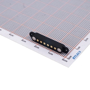 2A Waterproof Magnetic Pogo Pin Connector 6 PIN Pogopin Male Female 2.54 MM Spring Loaded <strong>DC</strong> Power <strong>Socket</strong> - Product Image 6
