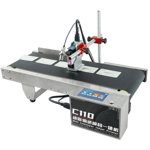 Piccola macchina di codifica Multi-funzionale C110 Mini trasportatore stampante a getto d'inchiostro per la stampa della data di produzione codice QR e codice a barre - Product Image 1