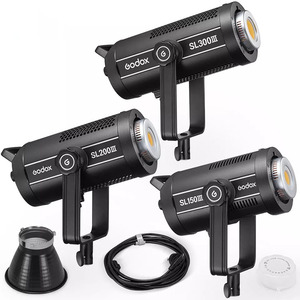 Godox SL150III SL200III SL300III发光二极管视频灯150W鲍恩斯安装日光平衡闪光灯Godox工作室 - Product Image 1