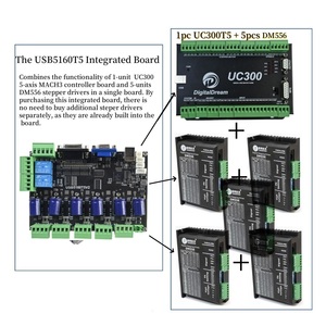 Nuevas llegadas 5-Axis CNC USB Mach3 Controladores de tarjeta de control Sistema de control de movimiento CNC integrado Controlador de máquina de grabado - Product Image 1