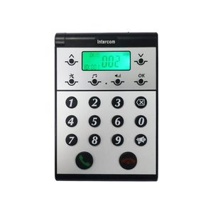 Sistema de intercomunicación inalámbrico de transmisión bidireccional para edificios con función de carga de micrófono para hoteles