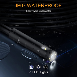 IP67 su geçirmez 7 adet LED ışık çift Lens 5 inç IPS ekran 1080P HD 360 derece görüntü rotasyon endoskop kamera - Product Image 4