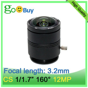 3.2mm 12MP CS Mount Industrial <strong>Camera</strong> Lens for 1/1.7&quot; or 1/<strong>1.8</strong>&quot; or 1/2.3&quot; Sensor CCTV <strong>Camera</strong> Wide Angle Machine Vision Lens