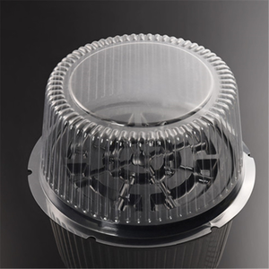 Wholesale <strong>Mini</strong> Transparent Round Cake <strong>Box</strong> Custom Clear Plastic Container with Lid Recyclable <strong>PET</strong>/PP for Packaging for Cakes - Product Image 3