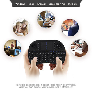 2025 nuevo caliente 3 colores retroiluminado I8 Mini teclado inalámbrico 2,4 GHz Multi-idioma Air Mouse con panel táctil para ordenador portátil TV Android TV Box - Product Image 6
