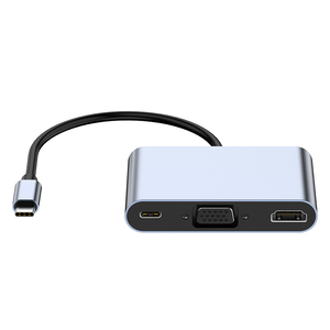 热销产品5合1 Type-C集线器USB 3.0 Type-C扩展坞适配器，适用于带PD VGA高清电视音频的USB 3.0笔记本电脑 - Product Image 1