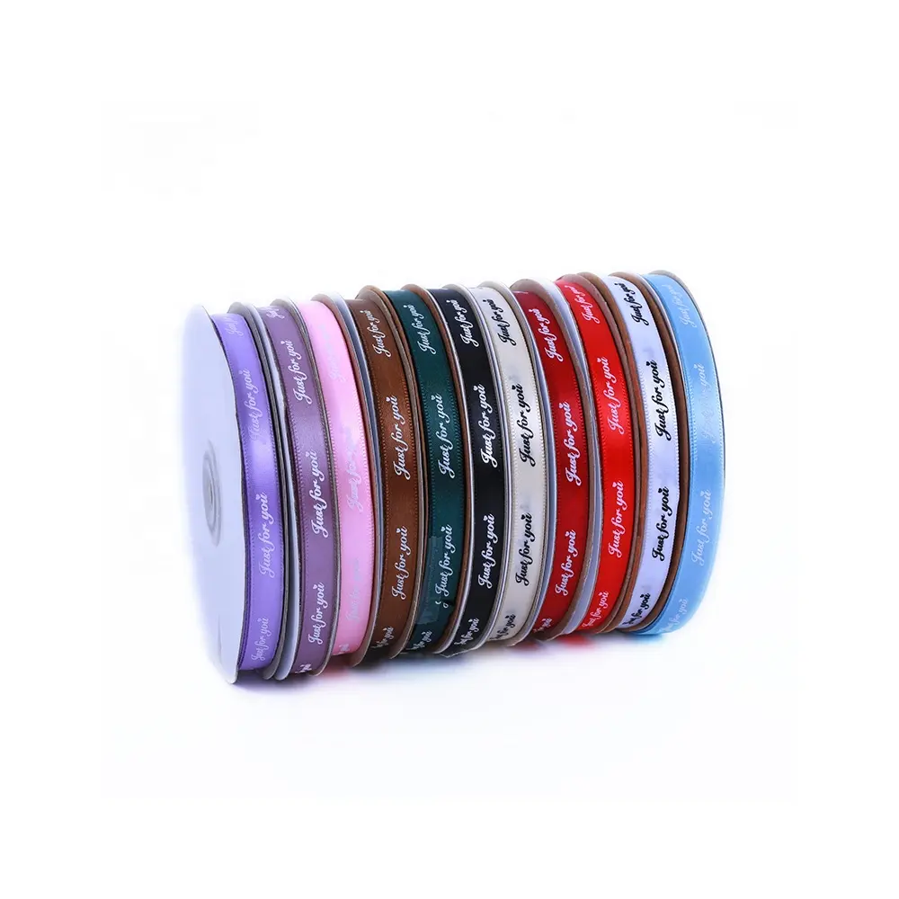 "CSFY manufacturer 100% polyester printed satin ribbon custom woven ribbon "   