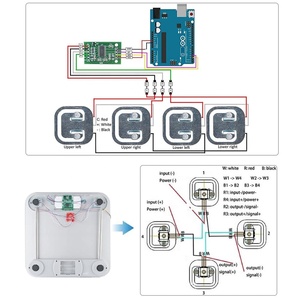 Sensore di Forza AM24A HX711 Opzionale, 4 Pezzi, Cella di Carico da 50kg, Estensimetro a Mezzo Ponte per Bilancia Pesapersone e Bilancia da Bagno - Product Image 2