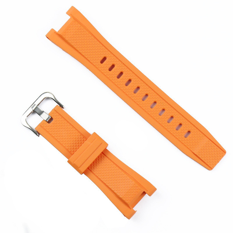 Boucle orange et argent