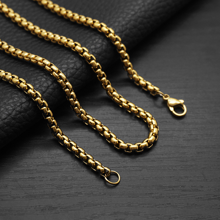 gold 3mm*60cm Box Chain
