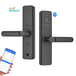 Glomarketアプリ制御インテリジェントロック生体認証指紋電子デジタルタッチスクリーンキーパッドコードキースマートドアロック - Product Image 1