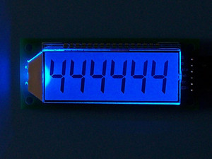 Taidacent SPI Retroilluminazione Blu 6 Cifre 8 Segmento di Carattere Display LCD Caricabatteria HT1621 Display LCD - Product Image 3
