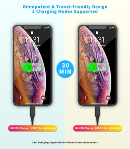 สายชาร์จเร็วแบบ2 in 1 USB C TO Lighting Cable สาย PD - Product Image 5