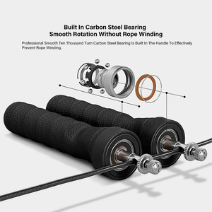 कस्टम लोगो के साथ फिटनेस समायोज्य भारी भारित उच्च गति रस्सी कूदना रस्सी - Product Image 5