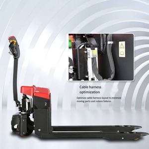 1-1.5 Ton Small Electric Pallet <strong>Stacker</strong> with Hydraulic Lifter 24V Motor Pump Engine Stacking Reclaiming Pallets Both New <strong>Used</strong> - Product Image 3