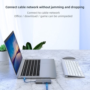 Usb 3.0 Hub 10 in 1 TYPE C to HD-MI USB3.0 USB2.0 SD TF RJ45 VGA AUDIO3.5mm <strong>Audio</strong> Frequency USB-C PD BASIX - Product Image 5