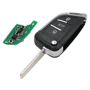 BMW 1/3/5/7シリーズX3X5 Z3Z4用フリップ修正リモートキーEWSシステム用キーレスエントリー315MHzまたは433MHz ID44 HU92 - Product Image 2