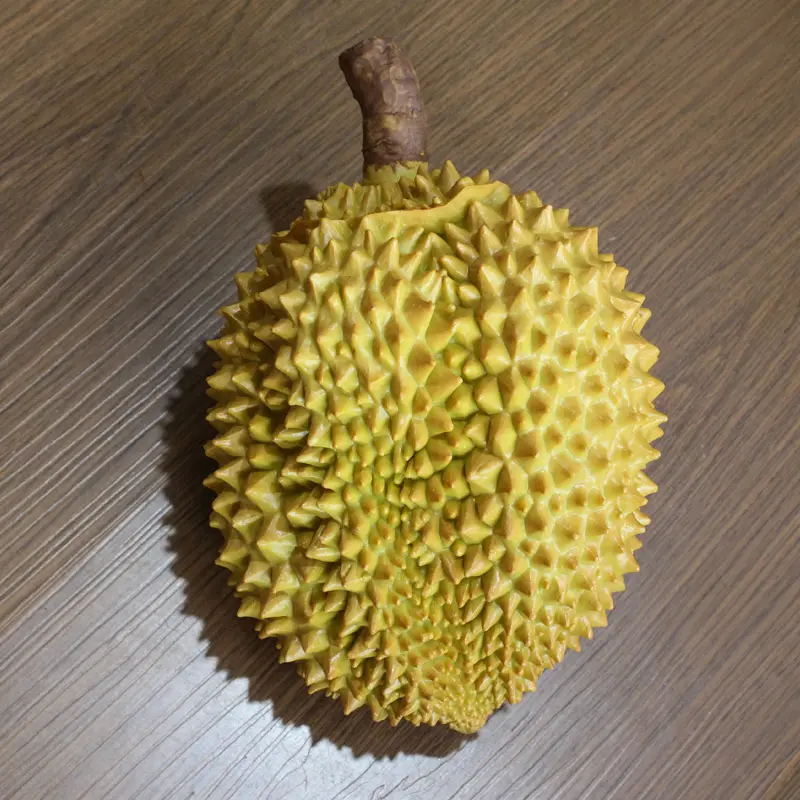 Atacado simulação realista frutas artificiais pvc durian