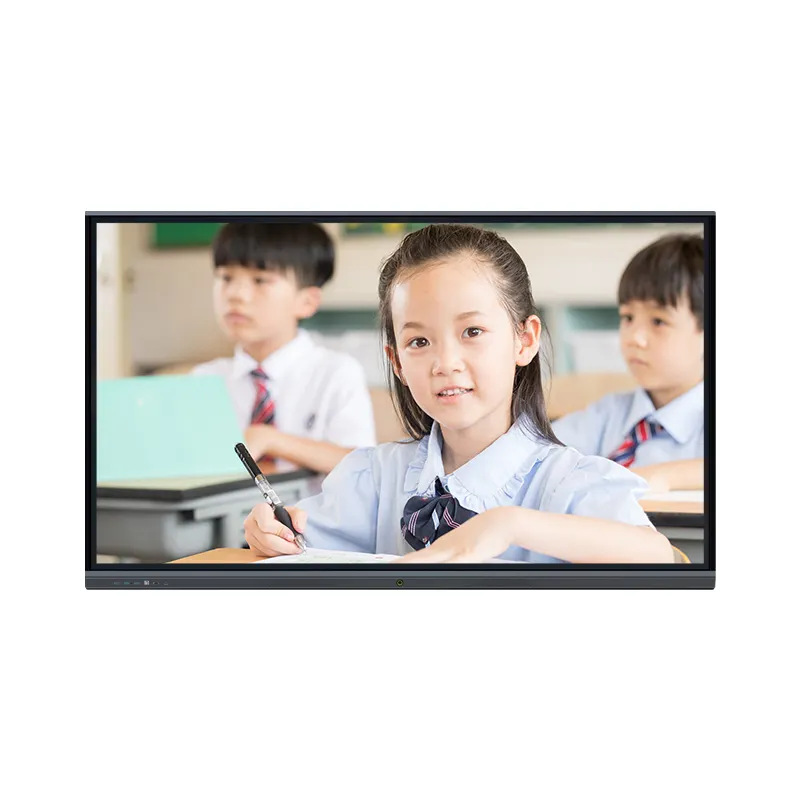 Smart board digitale con display touch screen interattivo a schermo piatto lcd 4k personalizzato da 75 pollici per l'insegnamento