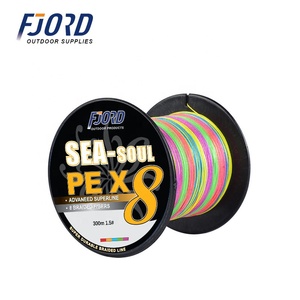 FJORD ในสต็อกหรือปรับแต่ง500M หลายสี8 Strand 100% PE Polyethylene สายถัก Braided ที่แข็งแกร่งแรงดึง - Product Image 5