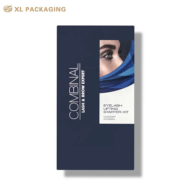 Herramientas de maquillaje personalizadas Caja de cajón Almohadilla de algodón Cepillo Delineador de ojos Caja de papel para maquillaje