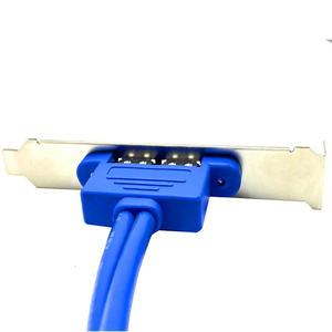 Cable USB 3,0 de doble puerto con IDC de 20 pines de carga rápida a 3A/5A Transferencia de datos de computadora de cobre puro iPhone Interfaz macho hembra