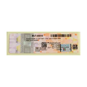 Win10 IoT 2019 LTSC High End OEM COA Key Sticker Lifetime Permanent Activation Free Shipping - Product Image 1
