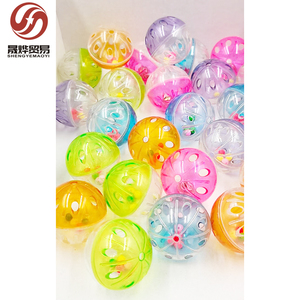 Chống Xước Pet Nhựa Âm Thanh Bóng Đồ Chơi Rỗng Đầy Màu Sắc Bóng Đồ Chơi Với Chuông Cho Mèo Giải Trí Tương Tác - Product Image 5