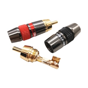 Soldering <strong>RCA</strong> Male Plug Jack Connector Speaker Audio <strong>Output</strong>/<strong>Input</strong> Adapter Plug Gold Plated Earphone Connector Jack - Product Image 2