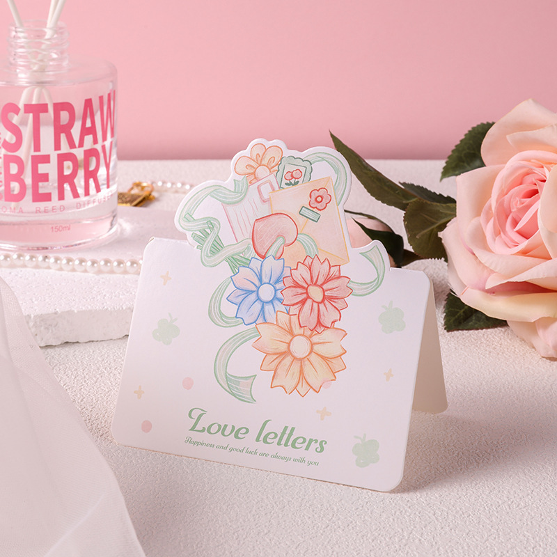 Lettre d'amour parmi les fleurs