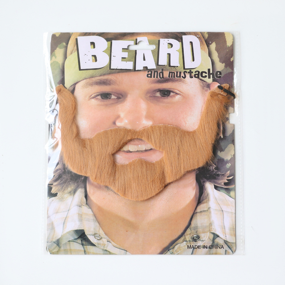 Brown plaid beard