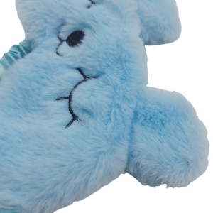 Sevimli peluş uyku göz maskesi arka ve yan uyuyanlar için uygun ışık blok ve göz yorgunluğu ve stres rahatlatmak - Product Image 5
