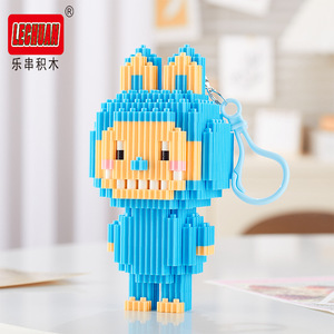 新品集合组装动漫人物模型迷你砖钥匙扣Linkgo连接积木玩具 - Product Image 6