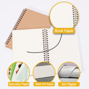 Papel de impresión promocional para estudiantes, cuaderno de tapa dura A4, cuaderno de notas en espiral A5 personalizado en blanco con caja - Product Image 3