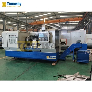 Torno de roscado de tubos CNC de alta calidad, torno de campo de aceite de doble husillo para torneado de tuberías, máquina de torno de Control FANUC para Metal - Product Image 4