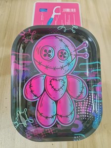 发光二极管灯透明外壳打火机防风红色火焰库罗米管凯蒂猫卡通吸烟香烟滚动托盘研磨机