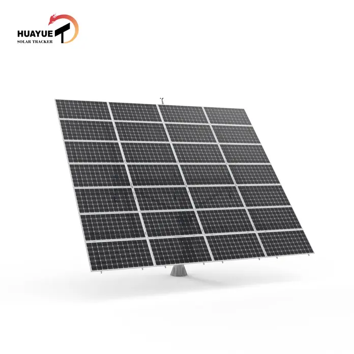 Huayue tracker-16KW solare HYS-28PV-144-M-3LSD slew aziona il tracciamento solare a doppio asse localizzatore solare gps 2 assi tracker