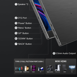 17.3 17 Inch IPS <strong>LCD</strong> 2.5K Screen <strong>Monitor</strong> 4K Portable <strong>Monitor</strong> Screen <strong>Computer</strong> <strong>Display</strong> - Product Image 3