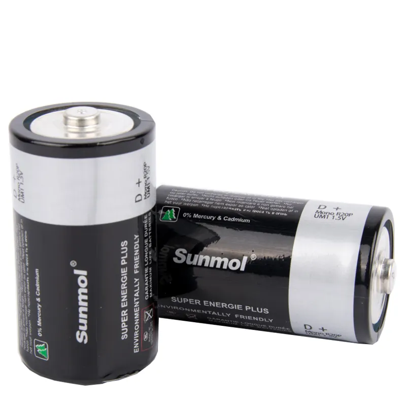 R20S R20P Piles UM1 1.5V Battery D Size Cell R20 Battery D Carbon Zinc Batterie D Toys Home Appliances Cylindrical