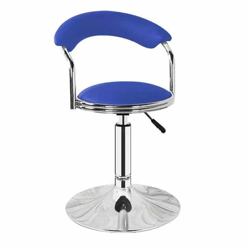 Disco azul de doble aro, estilo bajo con respaldo.