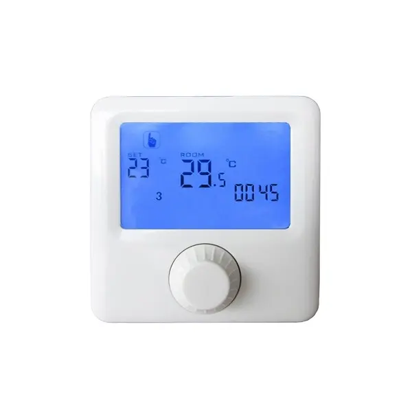 Controlador de temperatura suministrado por batería de fácil operación, Tuya termostato inteligente, interruptor giratorio para el hogar, termostato de calefacción