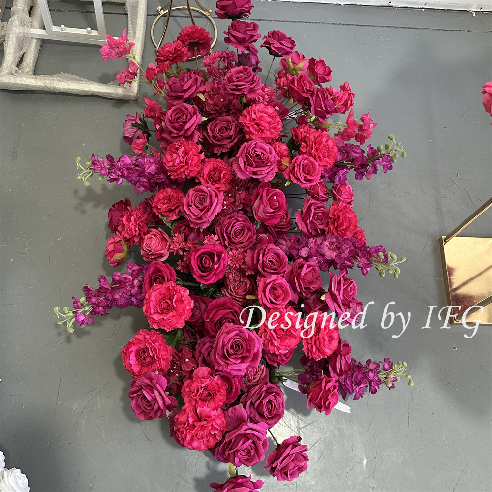 arco di fiori fucsia