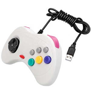 Schwarz Weiß USB Wired Gamepad Joystick für Sega Saturn Game Controller für Windows PC MAC Linux Raspberry Pi 3 Sega Controller - Product Image 4
