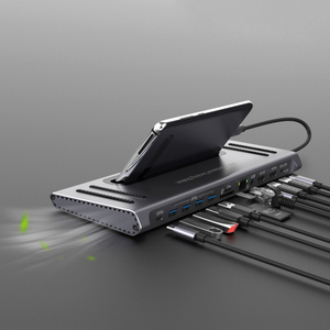 Onten 12 in 1 Hub çok fonksiyonlu yerleştirme istasyonu ile USB 3.0 PD şarj RJ45 Gigabit USB Hub dizüstü yerleştirme istasyonu OTN-9199 - Product Image 5