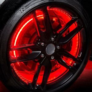 14 "15.5" 17 "发光二极管轮圈灯双排应用控制轮圈轮胎灯照明汽车发光二极管轮圈