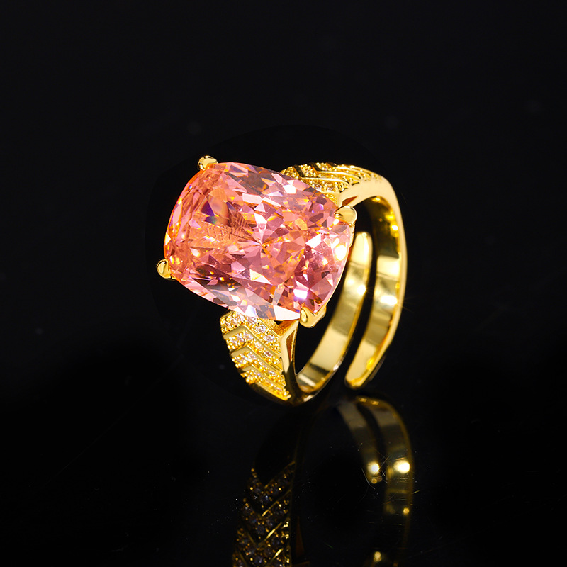 Bague papalacha ajustable en forme de nid d'oiseau doré